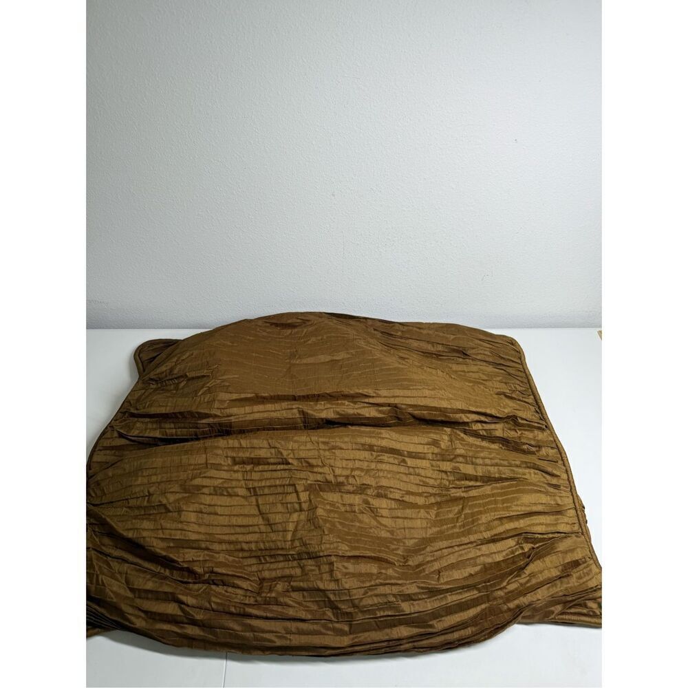 El Dorado Furniture Silk Pleated Pillow Sham Hazil Accent Gold Size 24”X31”